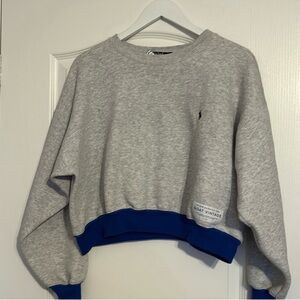 BNWT Slightly cropped Upcycled Polo sweater